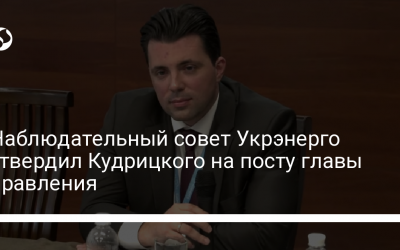 Наблюдательный совет Укрэнерго утвердил Кудрицкого на посту главы правления