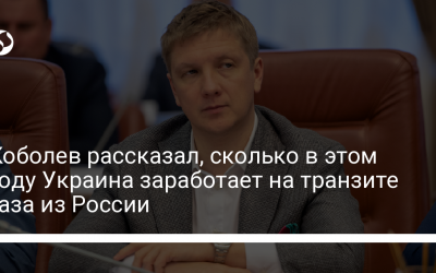 Коболев рассказал, сколько в этом году Украина заработает на транзите газа из России