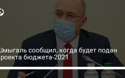 Шмыгаль сообщил, когда будет подан проекта бюджета-2021